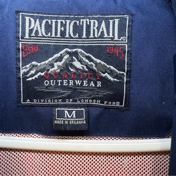 Pacific Trail Red Blue Jacket Coat Jacket Women Size Medium Full Zip Hood - Picture 3 of 13